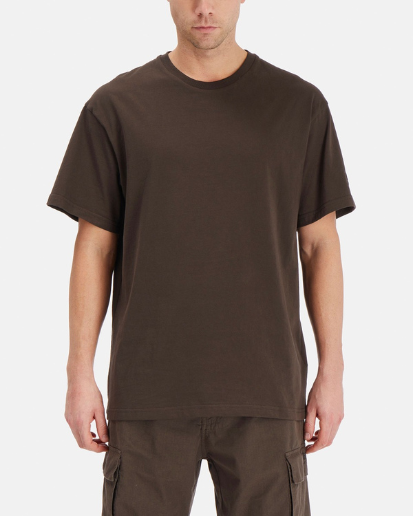 Men's brown KAILAND O. MORRIS boxy T-shirt with embroidered logo - Iceberg - Official Website
