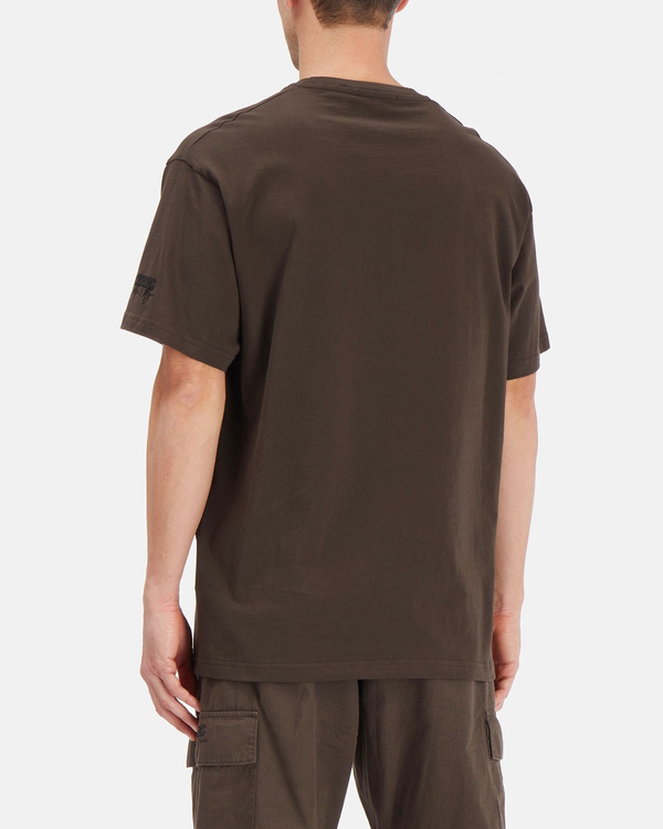 Men's brown KAILAND O. MORRIS boxy T-shirt with embroidered logo - Iceberg - Official Website