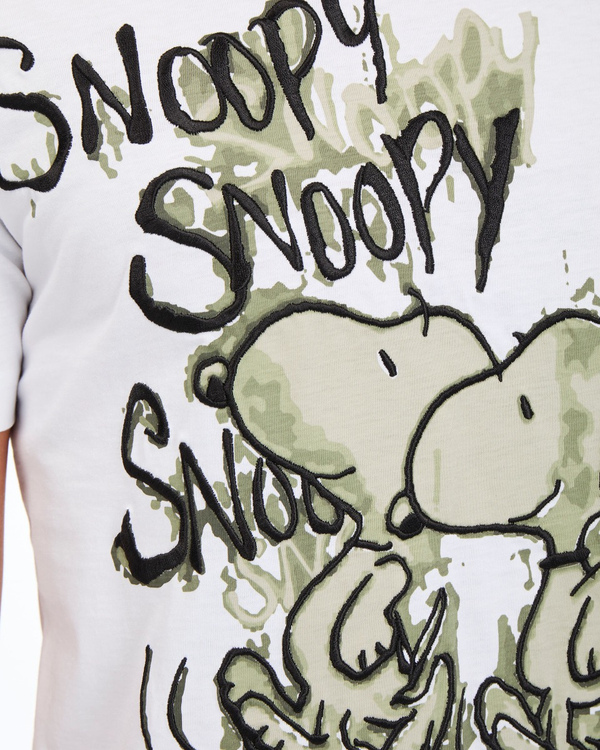Men's white T-shirt with "Snoopy" print on the front - Iceberg - Official Website
