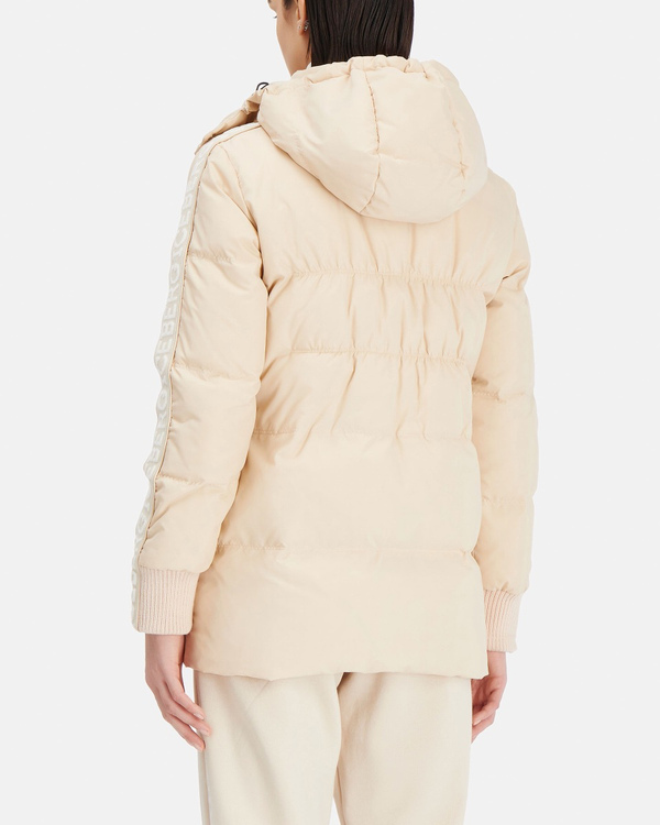 Women's powder pink down hoodie jacket - Iceberg - Official Website