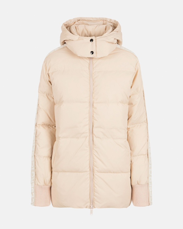 Women's powder pink down hoodie jacket - Iceberg - Official Website