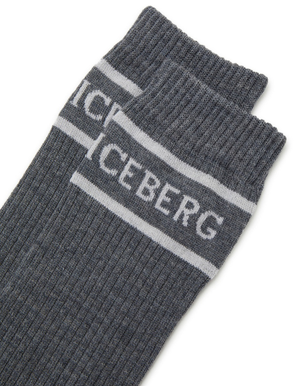 Women's grey wool socks - Iceberg - Official Website