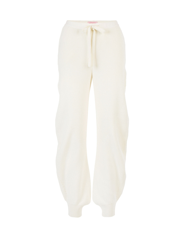 Pantaloni wide leg donna bianco latte - Iceberg - Official Website