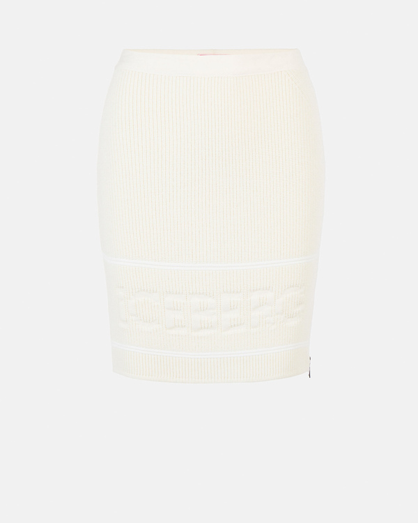 Women's white wool mini skirt - Iceberg - Official Website
