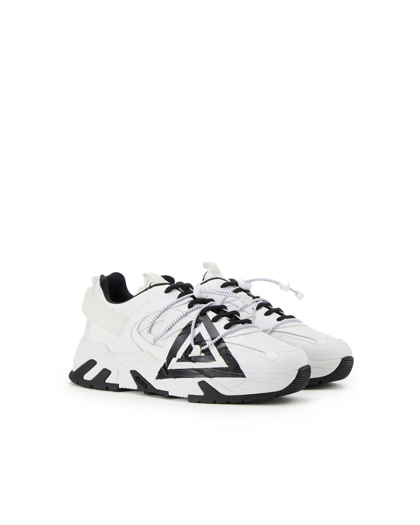 Men's triangle logo Kakkoi white sneakers - Iceberg - Official Website