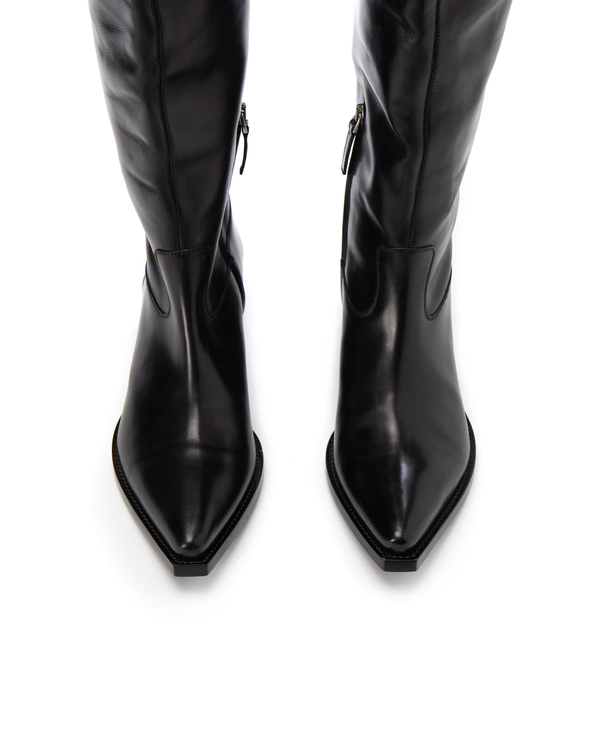 Women's black over the knee boots - Iceberg - Official Website