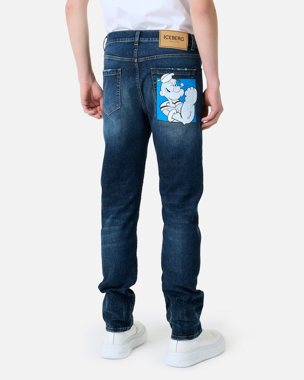 Popeye pocket denim jeans - Iceberg - Official Website