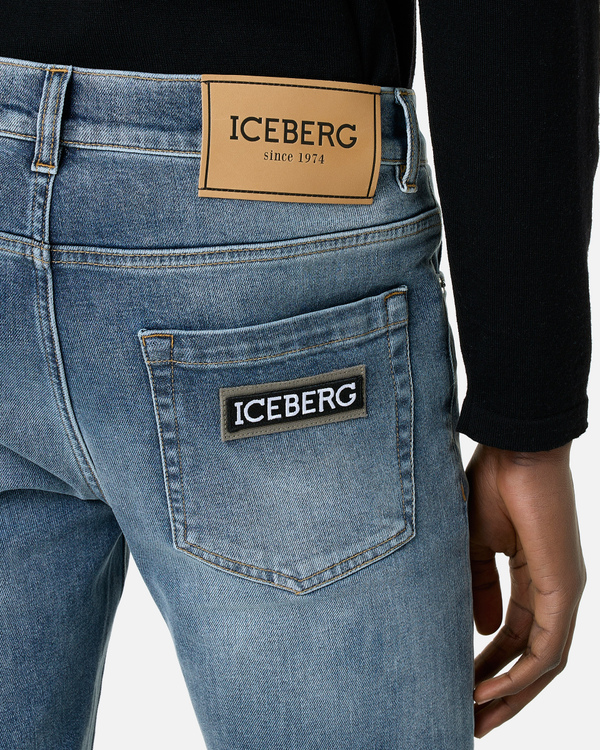 Blue denim jeans - Iceberg - Official Website