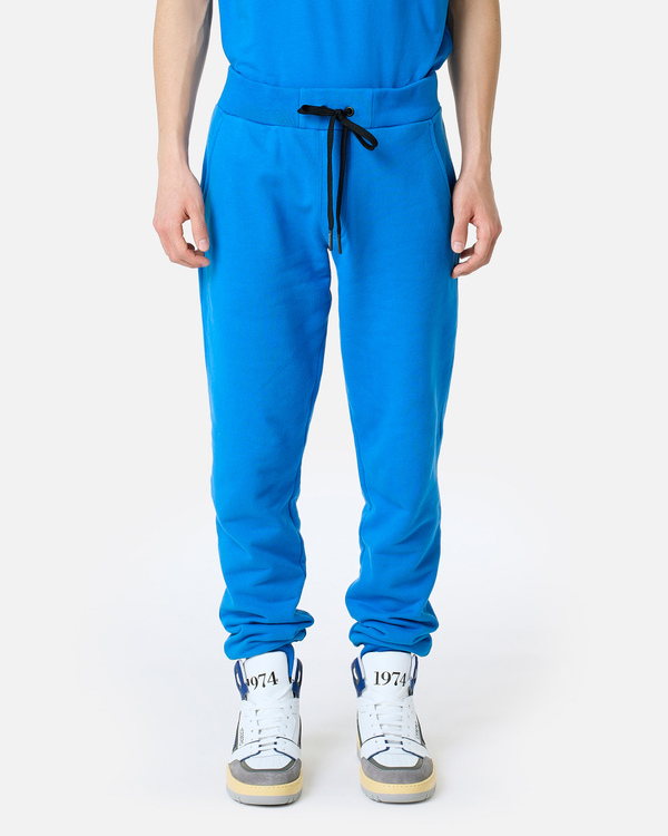 Blue joggers with heritage logo - Iceberg - Official Website