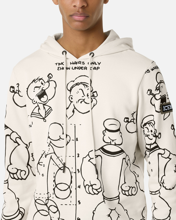 Popeye graphic hooded sweatshirt - Iceberg - Official Website