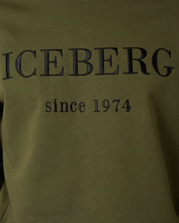 Heritage logo sage sweatshirt - Iceberg - Official Website