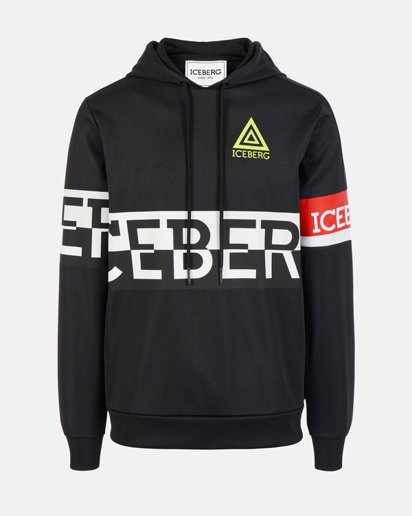 Logo inlay hooded sweatshirt - Iceberg - Official Website