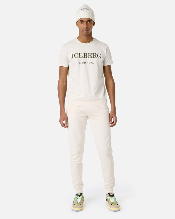 T-shirt bianca logo heritage - Iceberg - Official Website