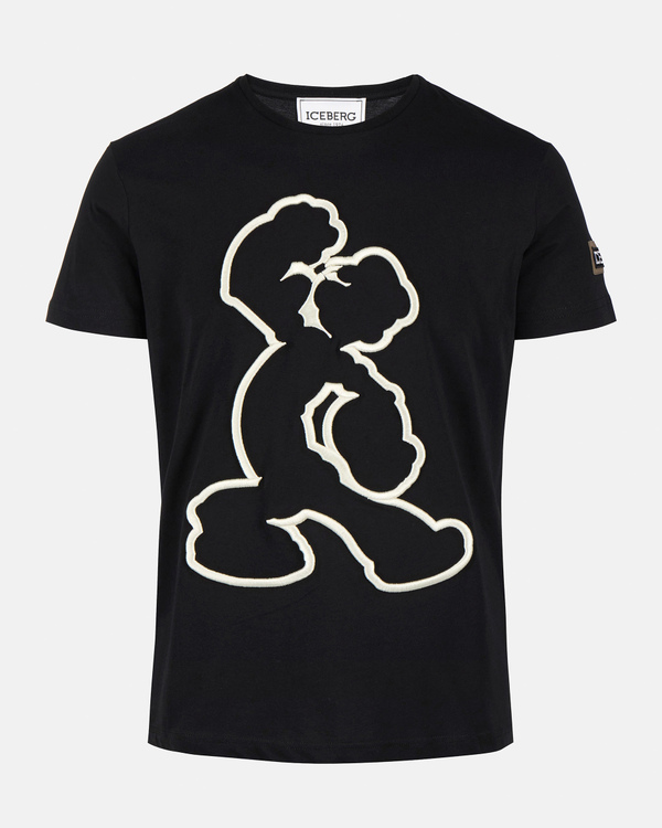 Popeye black silhouette t-shirt - Iceberg - Official Website