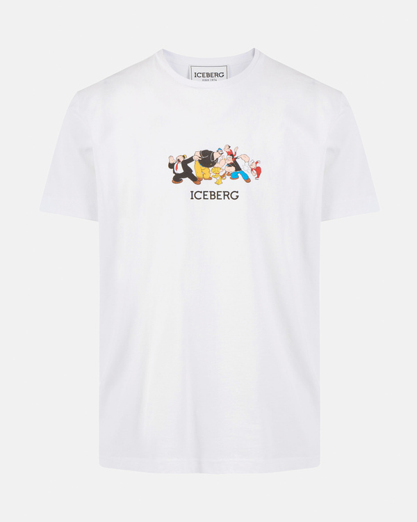 T-shirt bianca Popeye - Iceberg - Official Website