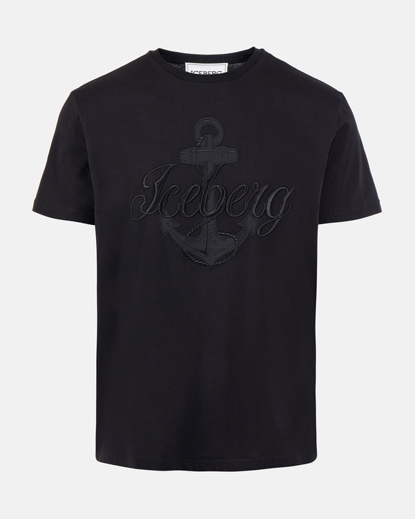 T-shirt ricamo logo ancora - Iceberg - Official Website