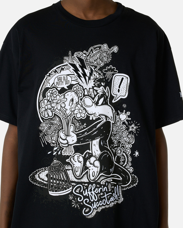 T-shirt nera Looney Tunes tattoo - Iceberg - Official Website