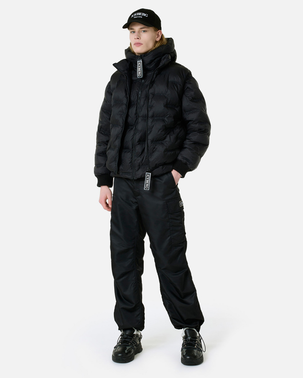 Nylon padded black jacket - Iceberg - Official Website