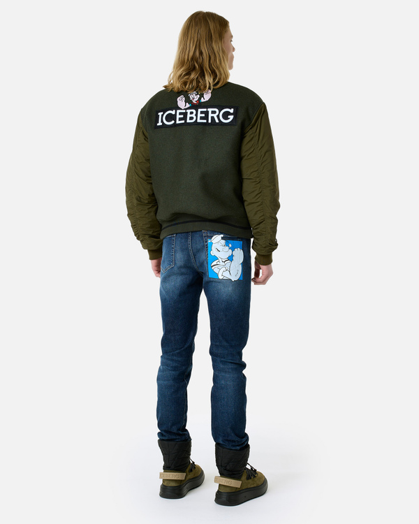 Popeye patch bomber jacket - Iceberg - Official Website