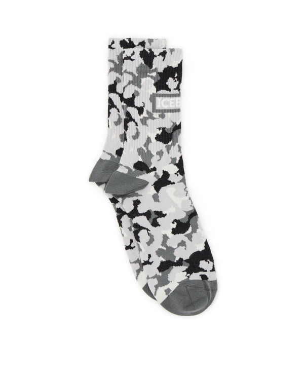Popeye grey camouflage socks - Iceberg - Official Website