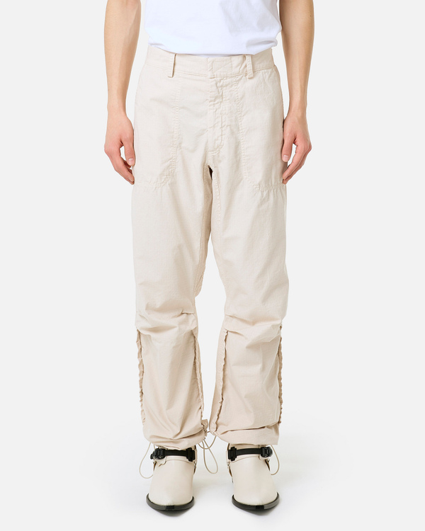 Cream wide worker trousers - Iceberg - Official Website
