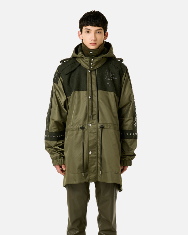 Hooded jacket with studs - Iceberg - Official Website