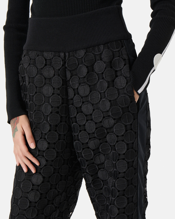 Macrame trousers with logo - Iceberg - Official Website