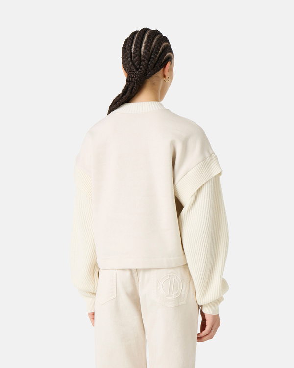 Cropped sweatshirt with patch detail - Iceberg - Official Website