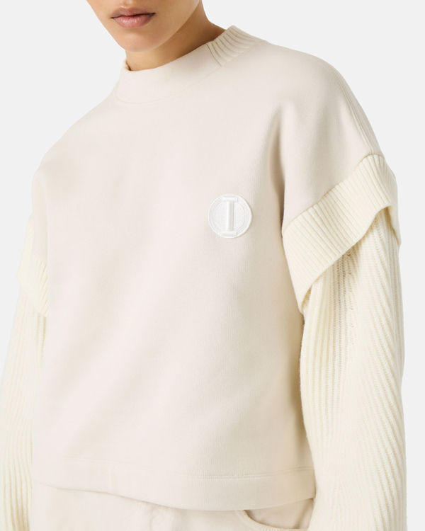 Cropped sweatshirt with patch detail - Iceberg - Official Website