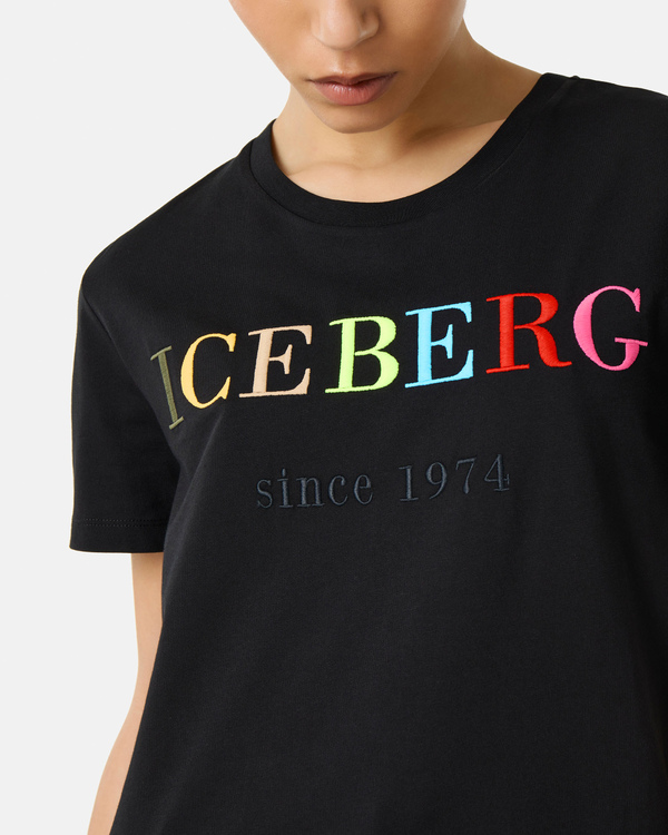 Oversized T-shirt with heritage logo - Iceberg - Official Website