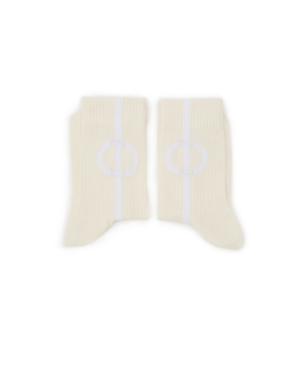 Cotton socks with monogram logo - Iceberg - Official Website