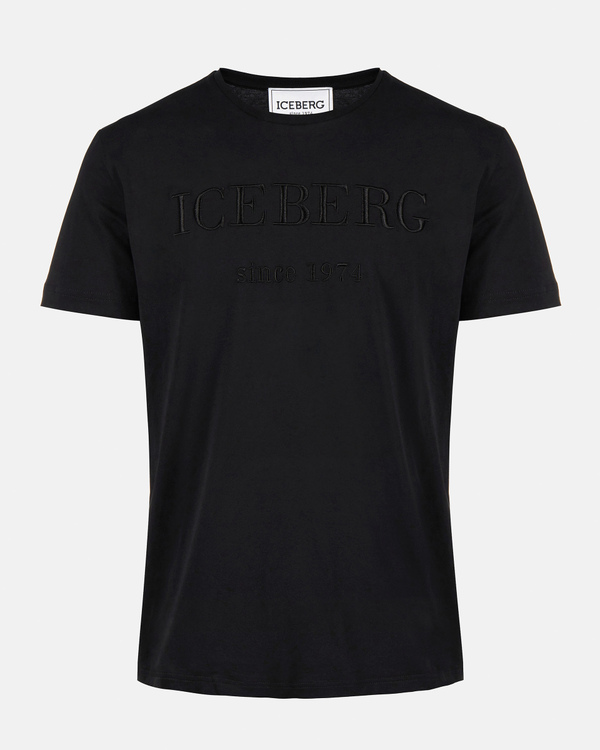 Black heritage logo t-shirt - Iceberg - Official Website