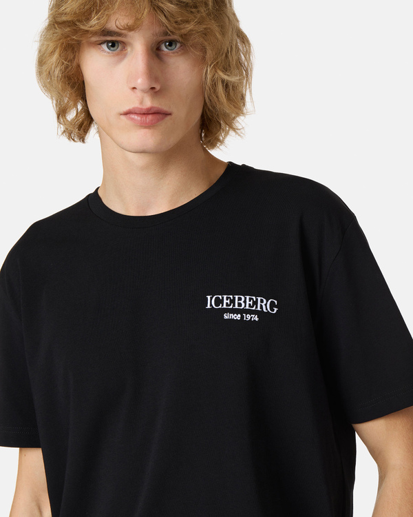 Looney Tunes black t-shirt with heritage logo - Iceberg - Official Website