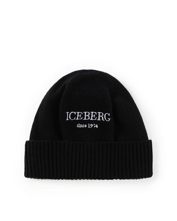 Institutional logo black beanie - Iceberg - Official Website