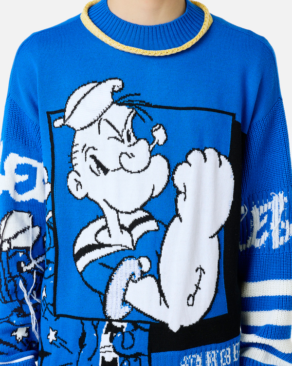 Blue Popeye sweater - Iceberg - Official Website