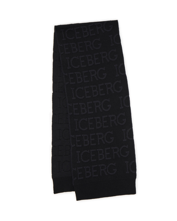 Black scarf with institutional logo - Iceberg - Official Website