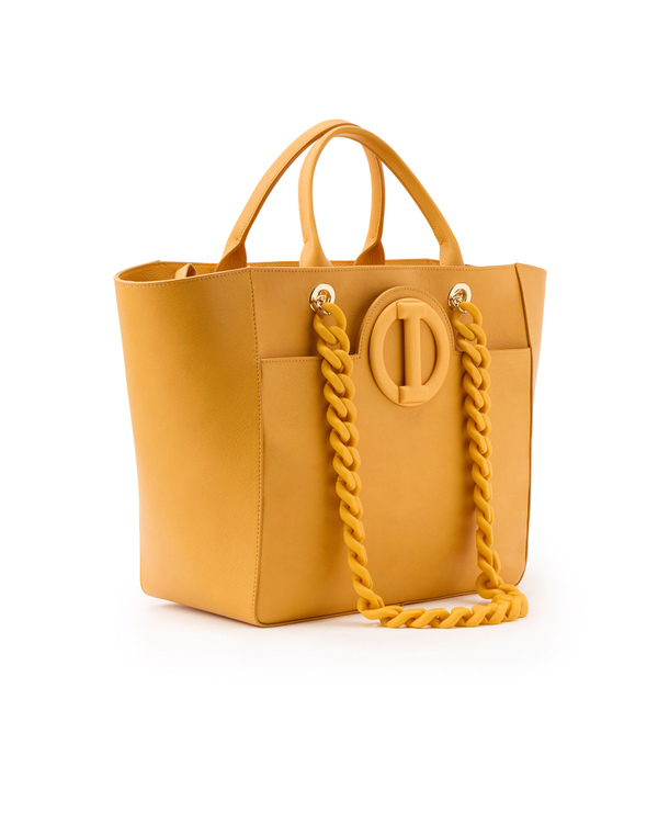 Shopper bag with abs chain and logo monogram - Iceberg - Official Website