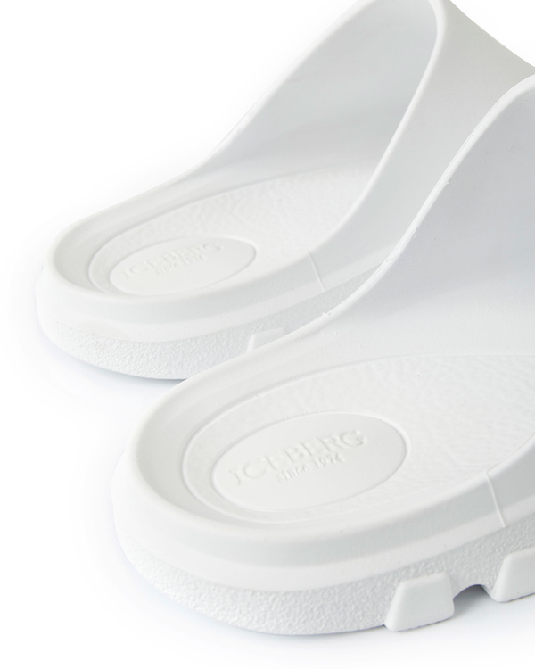 Men's New Slipper slider in white - Iceberg - Official Website