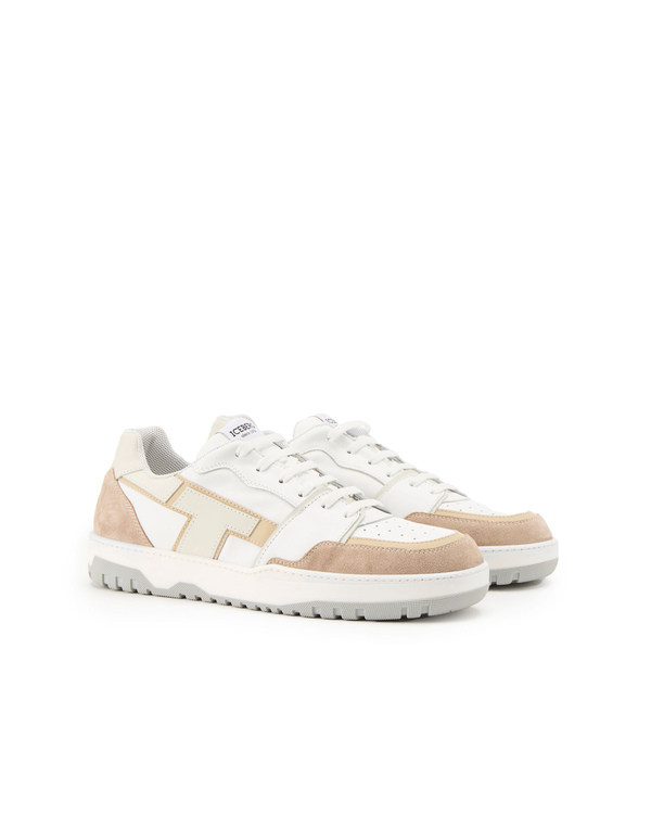 Okoro sneakers with beige and tan - Iceberg - Official Website