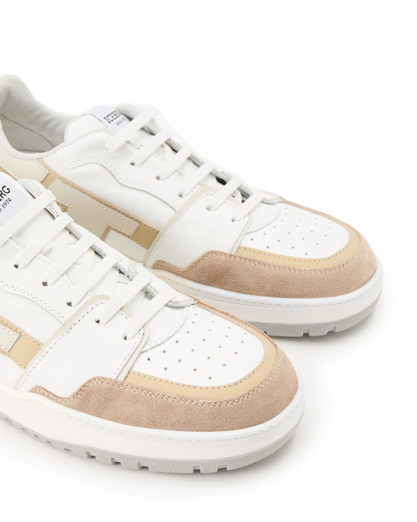 Okoro sneakers with beige and tan - Iceberg - Official Website