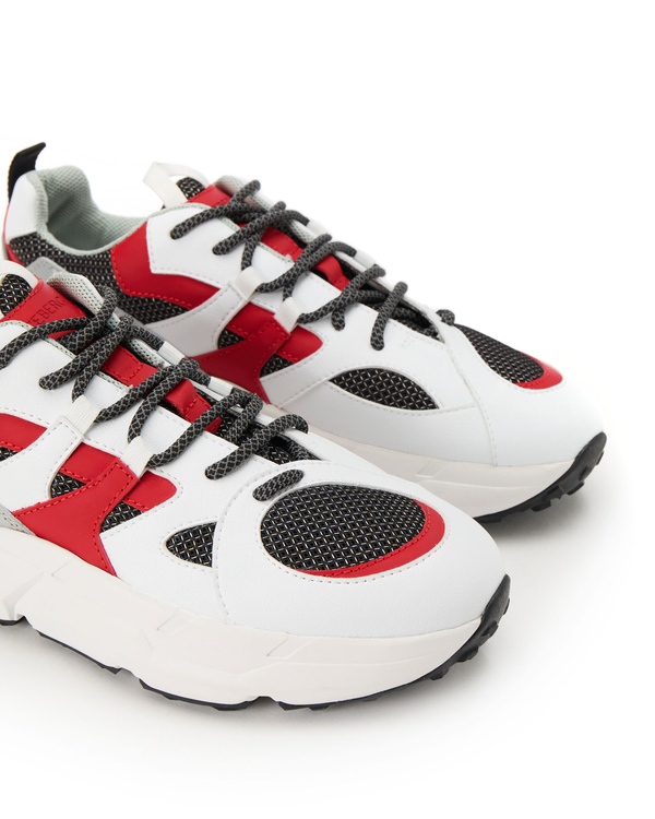 Men's Spyder Look sneaker with red and white - Iceberg - Official Website