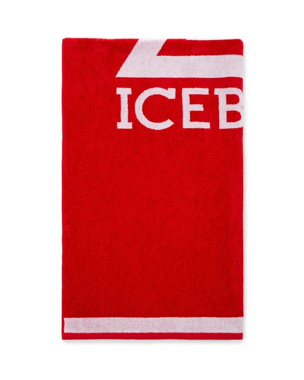 Red triangle logo beach towel - Iceberg - Official Website