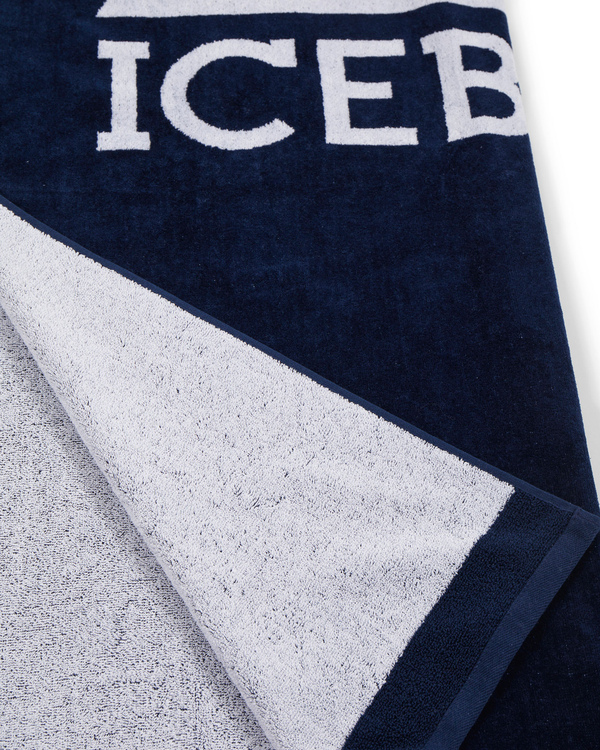 Blue triangle logo beach towel - Iceberg - Official Website