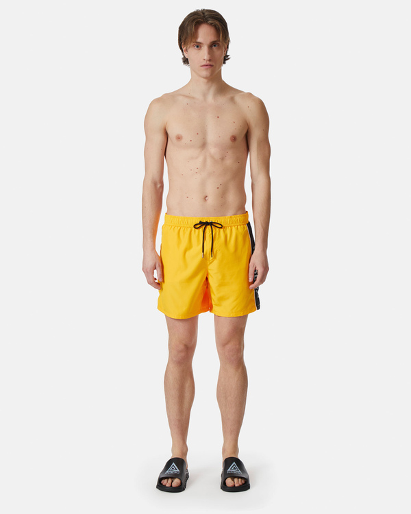 Yellow institutional logo swimming boxer shorts - Iceberg - Official Website