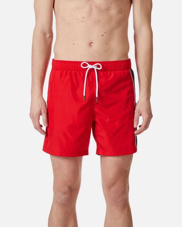 Red institutional logo swimming boxer shorts - Iceberg - Official Website