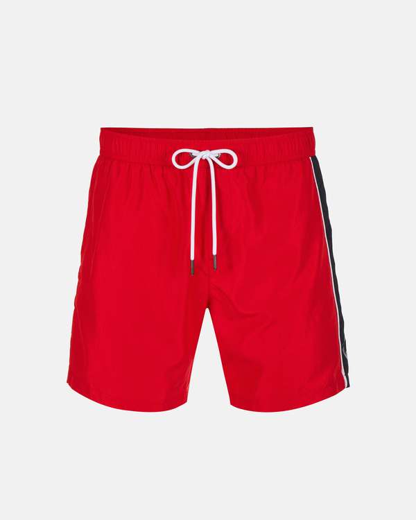 Red institutional logo swimming boxer shorts - Iceberg - Official Website