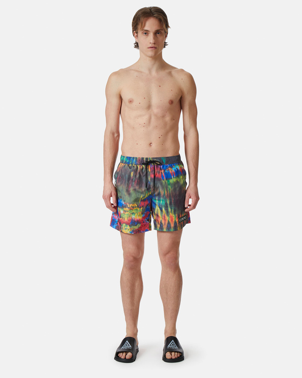 Techno print boxer swimming shorts - Iceberg - Official Website