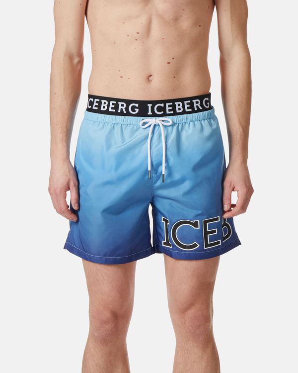 Ocean gradient boxer swimming shorts - Iceberg - Official Website