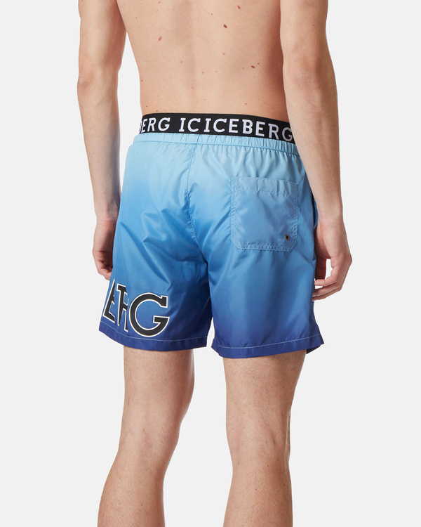 Ocean gradient boxer swimming shorts - Iceberg - Official Website