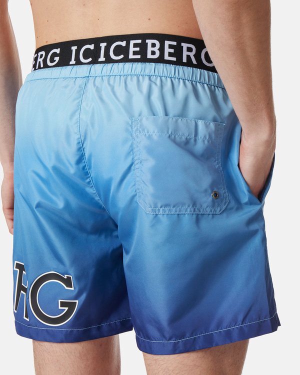 Ocean gradient boxer swimming shorts - Iceberg - Official Website